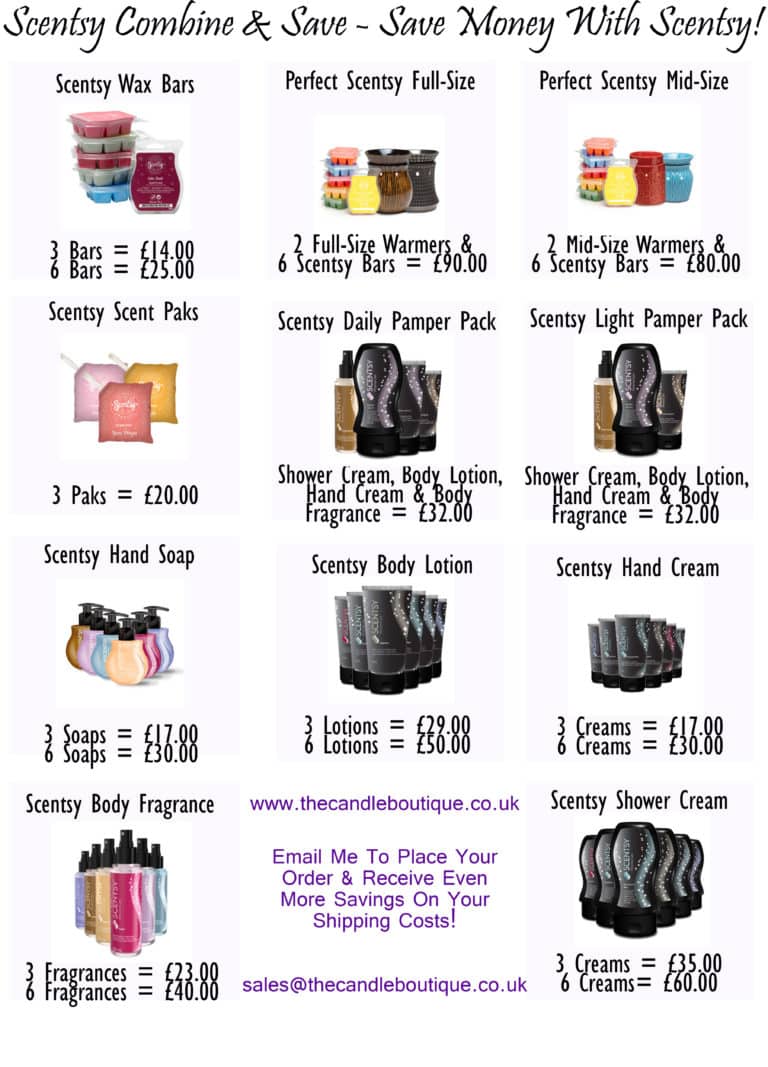 Save Money With Scentsy – Introducing The Combine & Save Packs