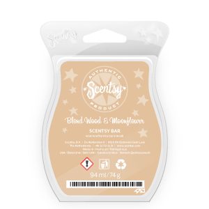 scentsy blond wood and moonflower scented wax bar