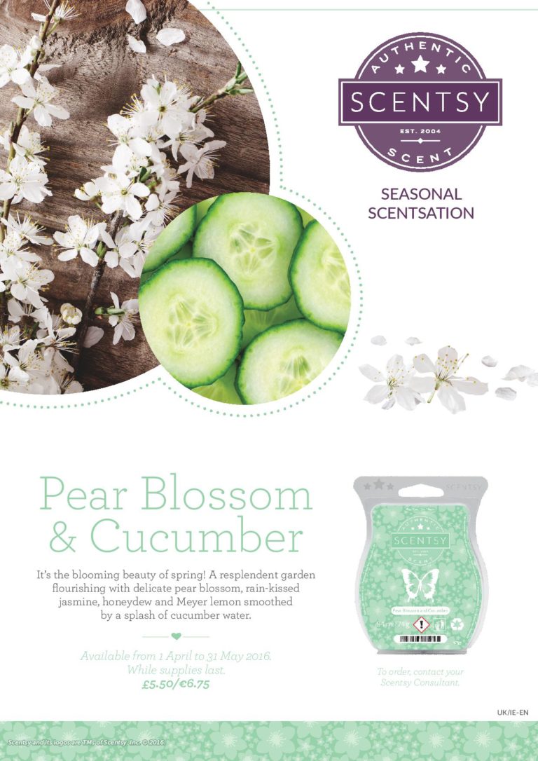 Scentsy Pear Blossom & Cucumber