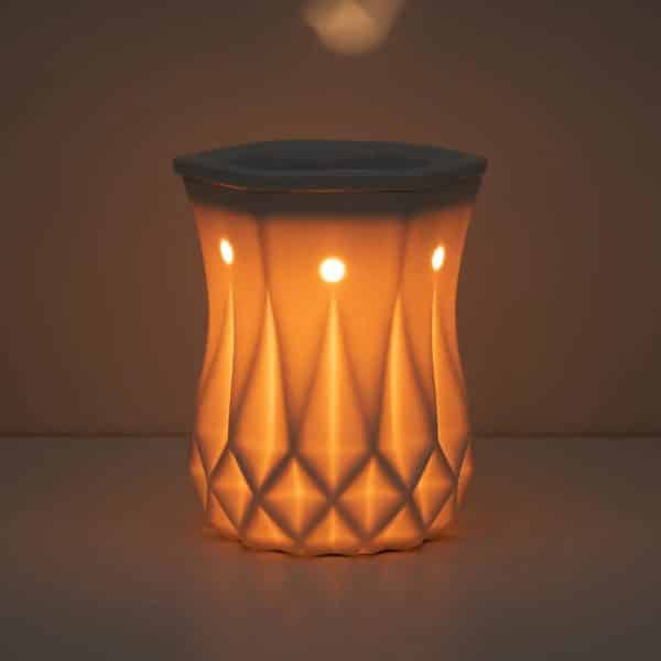 Alabaster Scentsy Warmer Dark Setting