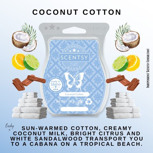 Coconut Cotton Scentsy Bar