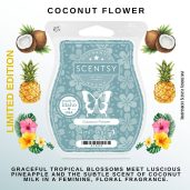 Coconut Flower Scentsy Wax Bar
