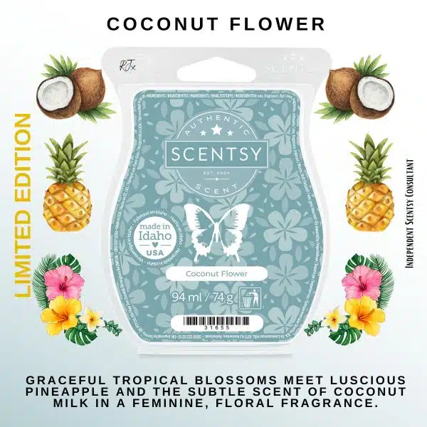 Coconut Flower Scentsy Wax Bar
