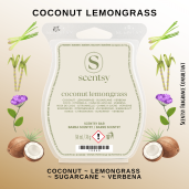 Coconut Lemongrass Scentsy Wax Bar
