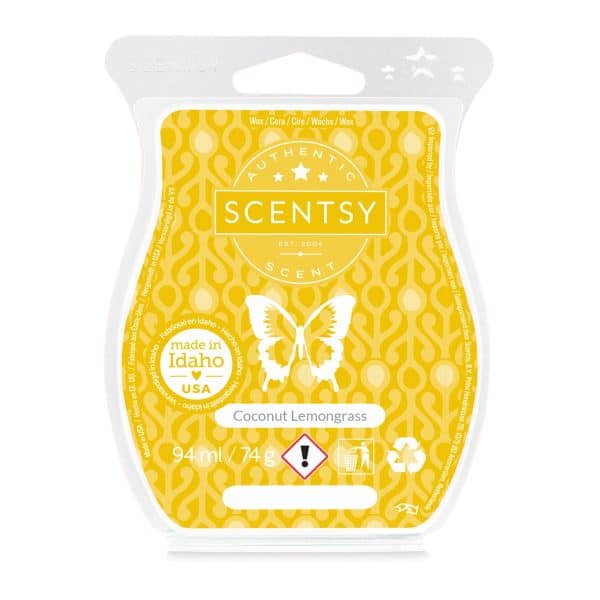 Coconut Lemongrass Scentsy Wax Bar Melt