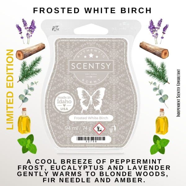 Frosted White Birch Scentsy Wax Bar