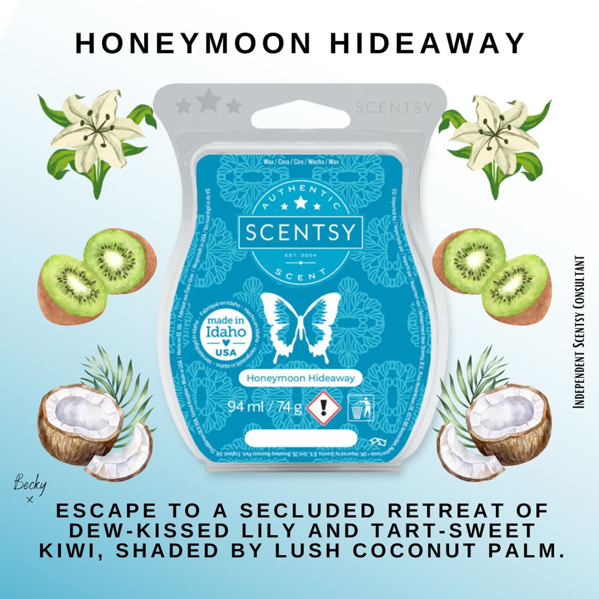 Honeymoon Hideaway Scentsy Wax Melt - The Candle Boutique - Scentsy UK ...