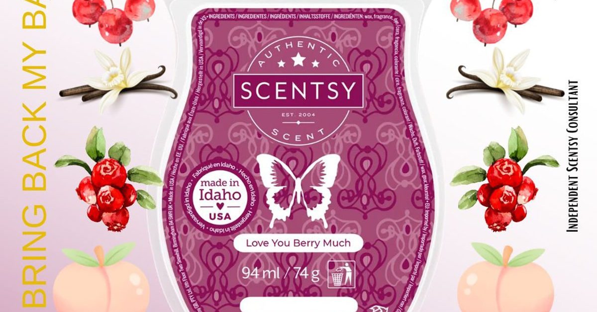 Love You Berry Much Scentsy Bar - The Candle Boutique - Scentsy UK
