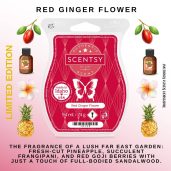 Red Ginger Flower Scentsy Wax Bar