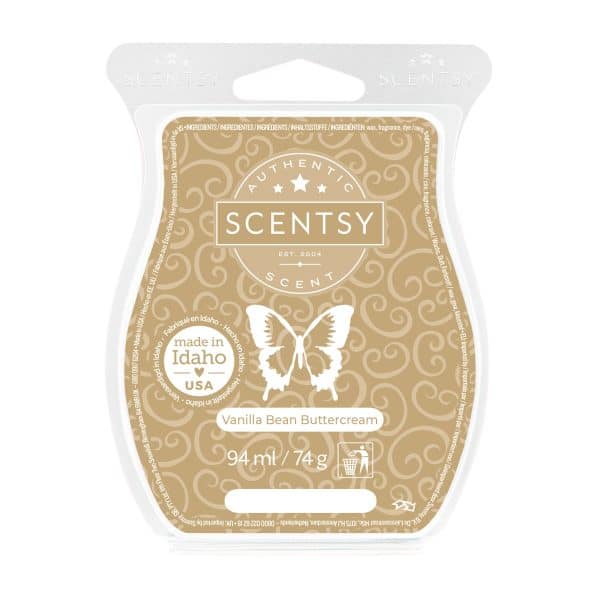Vanilla Bean Buttercream Scentsy Wax Bar Melt