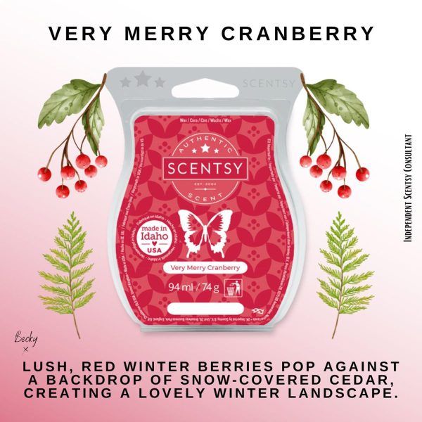 Very Merry Cranberry Scentsy Wax Bar