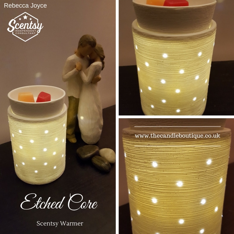 Etched Core Scentsy Warmer - The Candle Boutique - Scentsy UK Consultant
