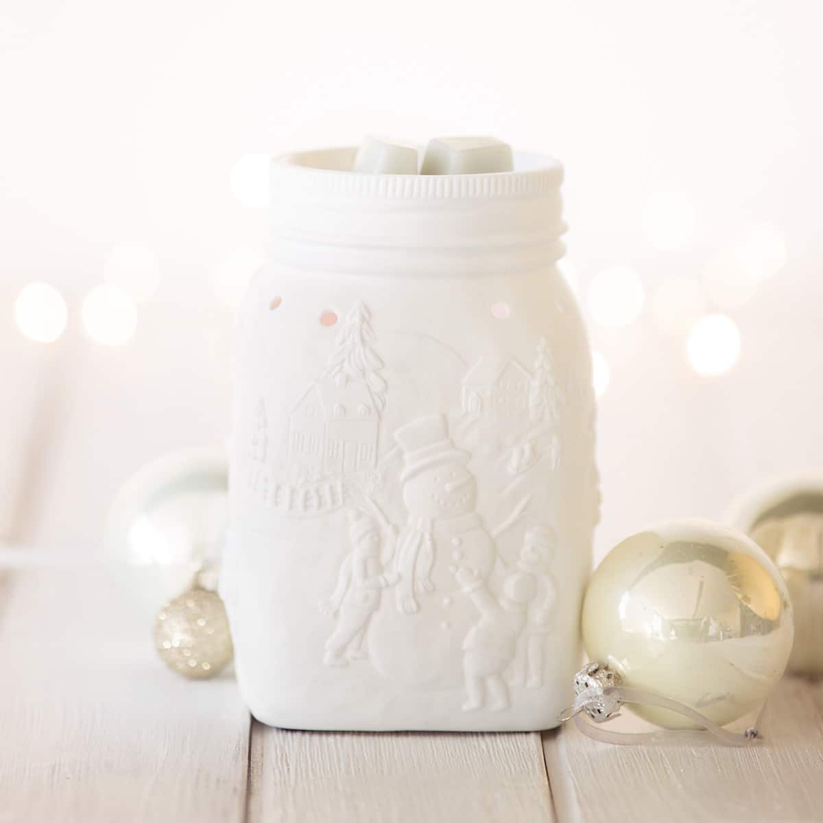 let it snow scentsy wax warmer the candle boutique luxembourg christmas ornaments