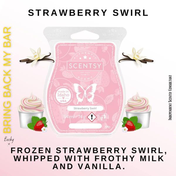 Strawberry Swirl Scentsy Wax Bar