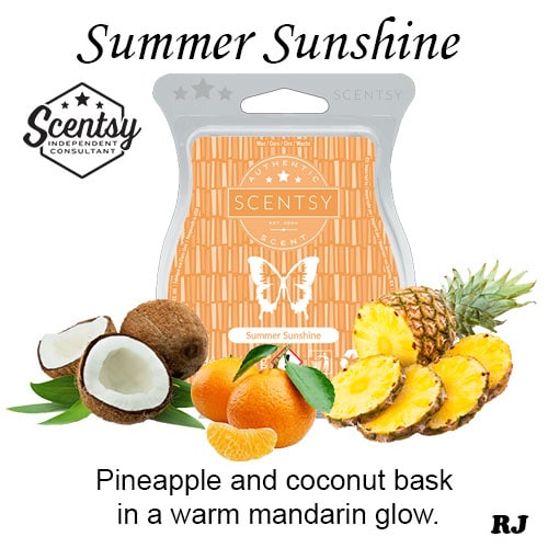 scentsy summer sunshine wax melt