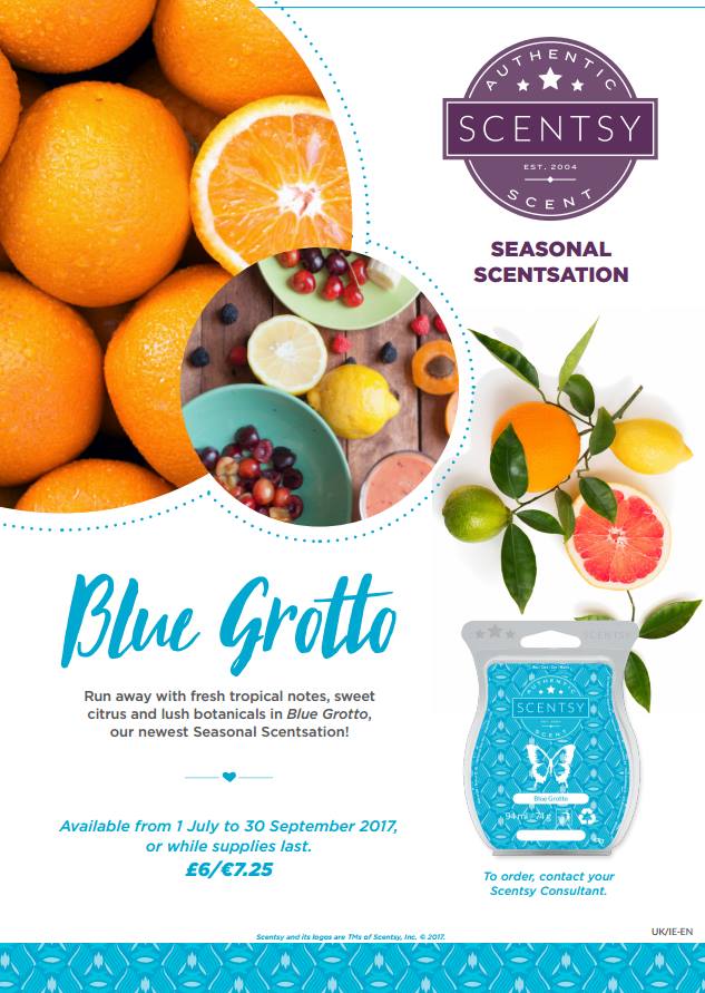 Blue Grotto Seasonal Scentsation Scentsy