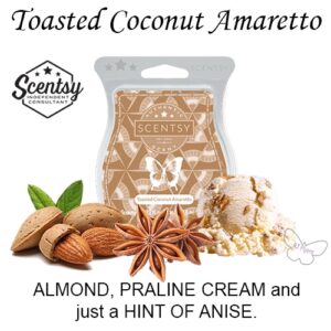 Toasted Coconut Amaretto Scentsy Bar