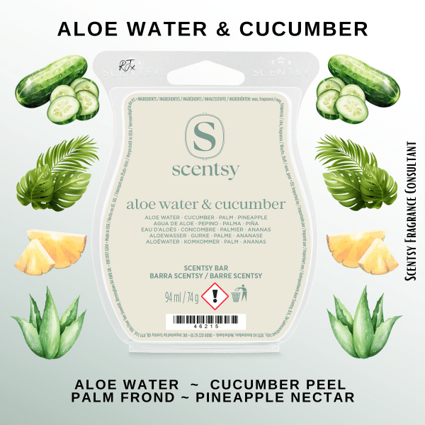 Aloe Water & Cucumber Scentsy Wax Bar Aloe Water & Cucumber Scentsy Wax Bar