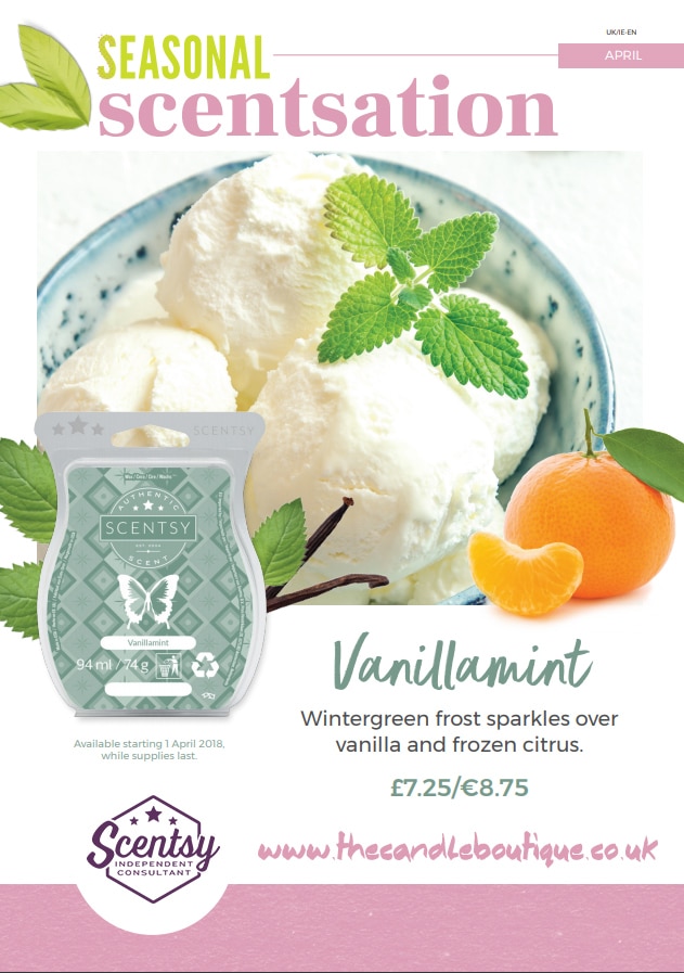 The Next Seasonal Scentsation is Vanillamint Scentsy Bar!