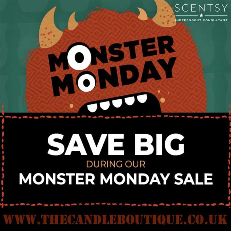 Scentsy Monster Monday Flash Sale – Starts 8 p.m. BST Monday 15 October