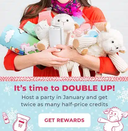 Host a party in January and get twice as many half price credits