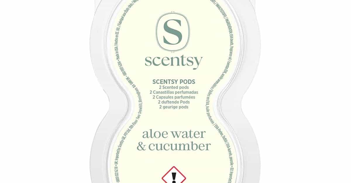 Aloe Water & Cucumber Scentsy Pods - Twin Pack - The Candle Boutique -  Scentsy UK Consultant