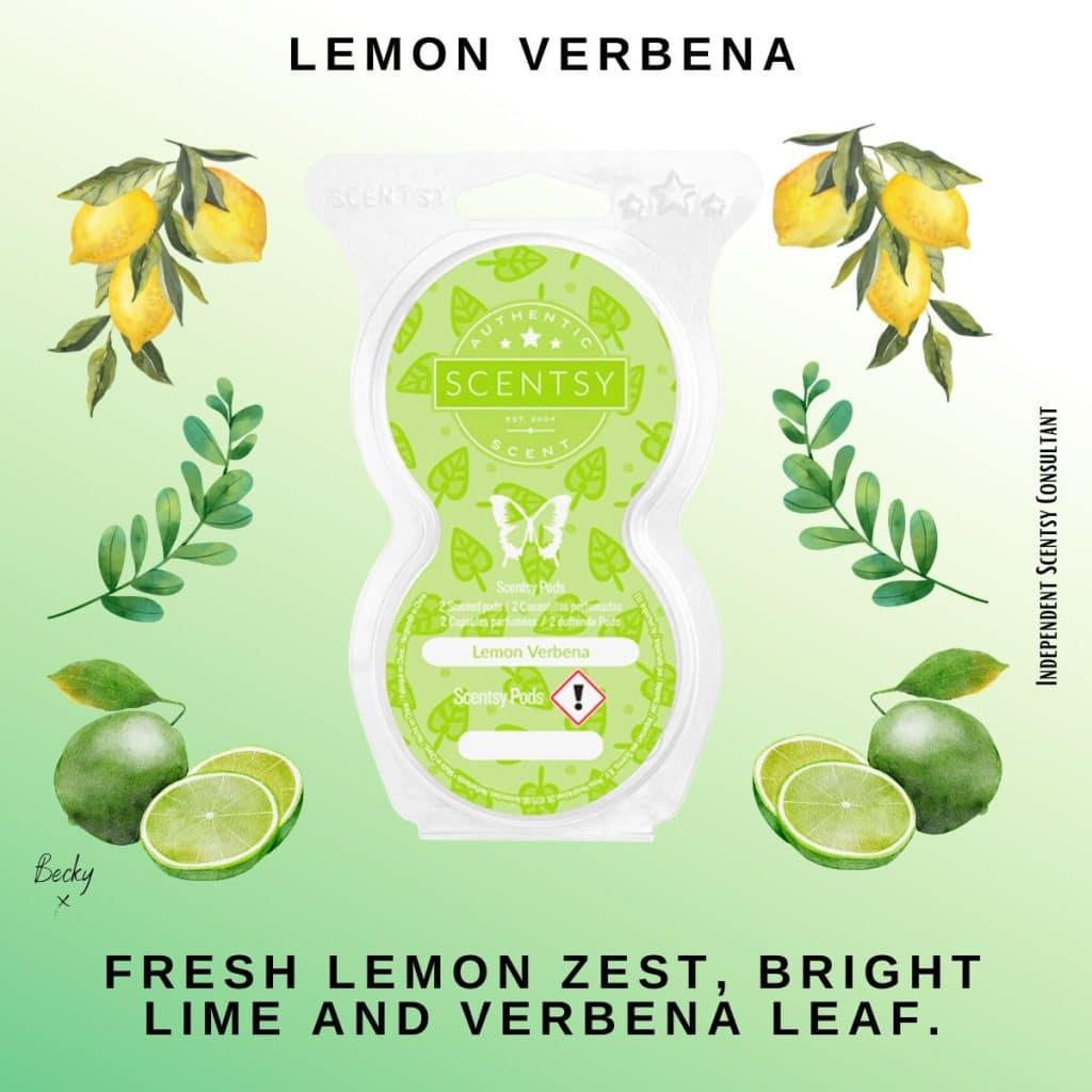 Lemon Verbena Scent Pak The Candle Boutique Scentsy UK Consultant