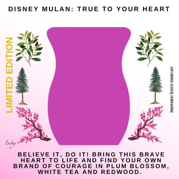 Disney Mulan True to Your Heart Scentsy Bar