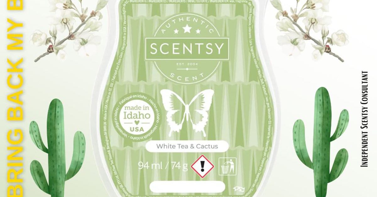 White Tea & Cactus Scentsy Bar - The Candle Boutique - Scentsy UK Consultant