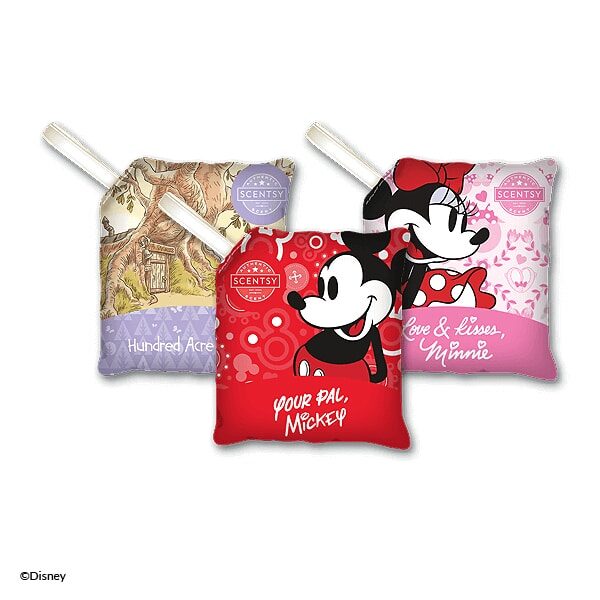 3 Licensed Scentsy Disney Scent Paks