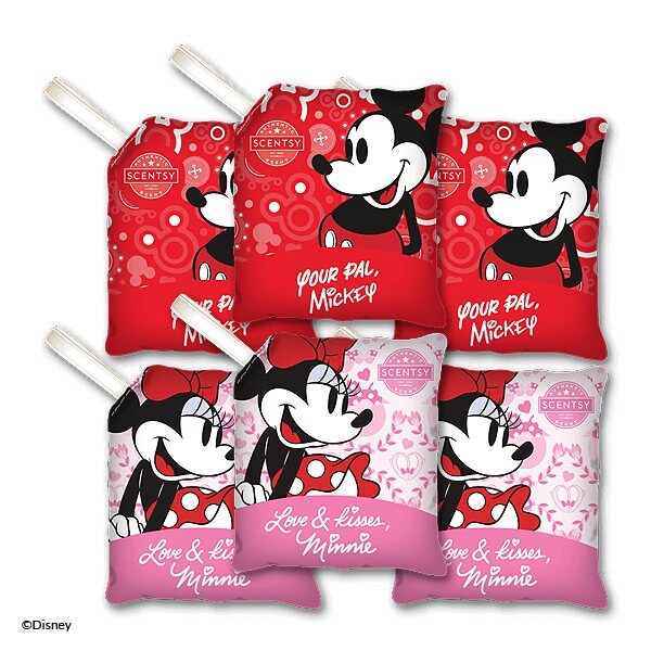 6 Licensed Scentsy Disney Scent Paks