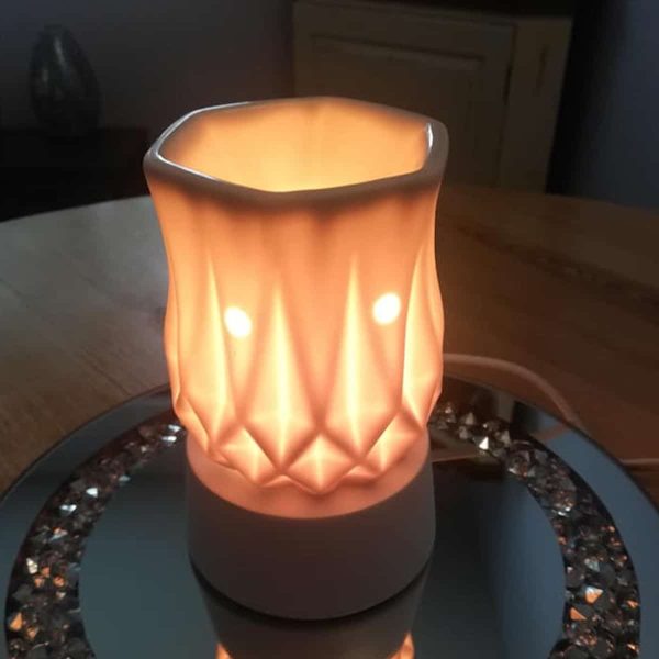Alabaster Mini Warmer with Tabletop Base