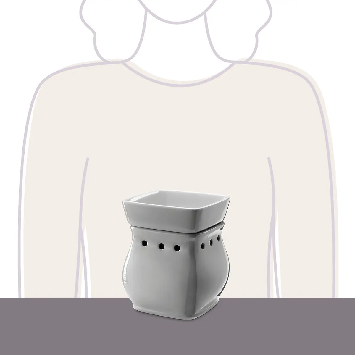 Classic Curve - Gloss Gray Scentsy Warmer Size & Video Classic Curve - Gloss Gray Scentsy Warmer