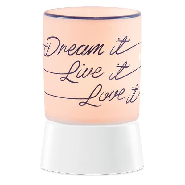 Dream it, Live it, Love it Mini Warmer with Tabletop Base