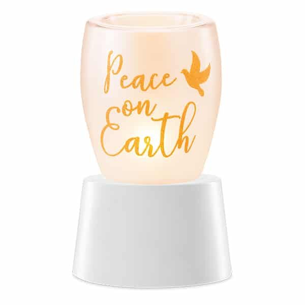 Peace On Earth Mini Warmer With Tabletop Base