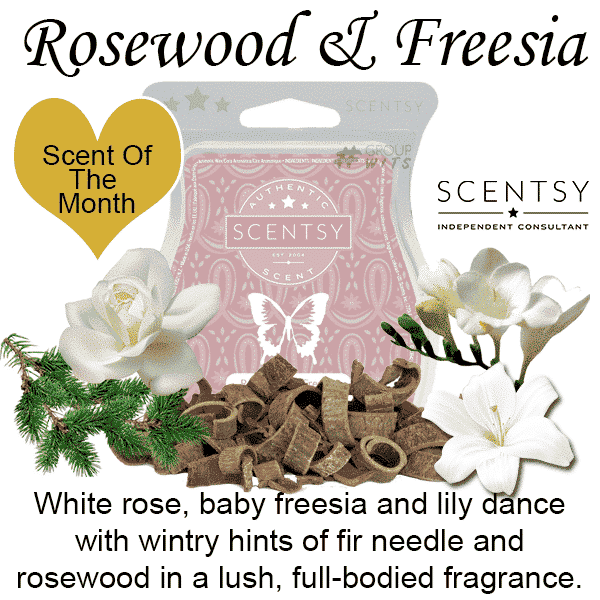 Rosewood and Freesia Scentsy Bar