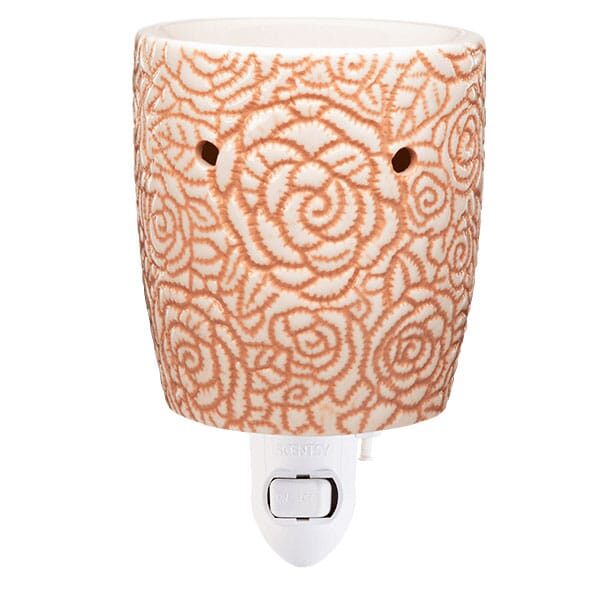 Rosie Plugin Scentsy Mini Warmer with Wall Plug Off