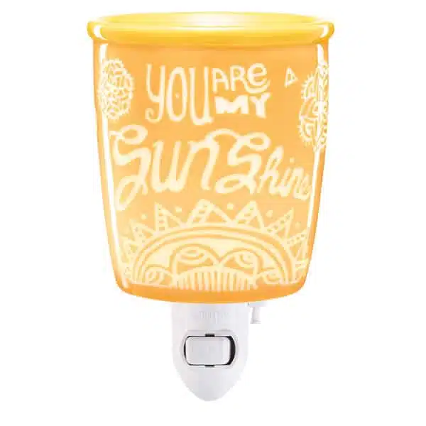 You Are My Sunshine Plugin Scentsy Mini Warmer with Wall Plug