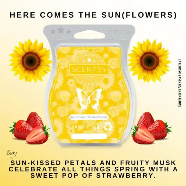 Here Comes the Sun (flowers) Scentsy Bar