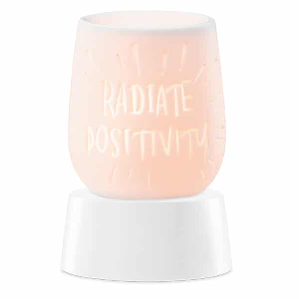 Radiate Positivity Mini Warmer with Tabletop Base