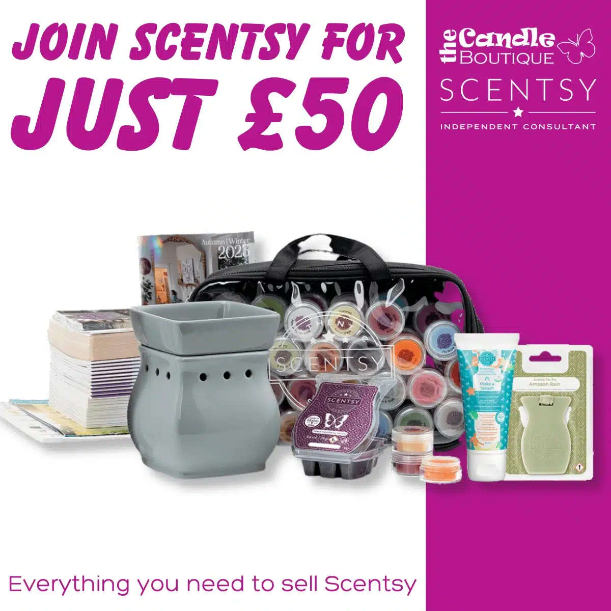 Join Scentsy With The Amazing Value £50 Starter Kit!