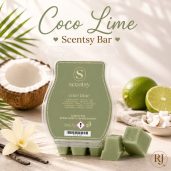 Coco Lime Scentsy Wax Bar Melt