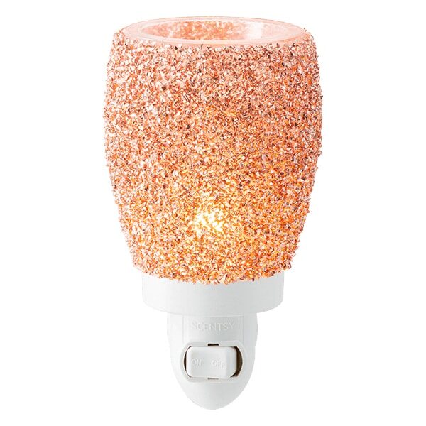 Glitter Rose Gold Scentsy Plugin Mini Warmer