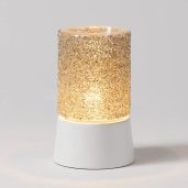 Glitter Silver Mini Warmer with Tabletop Base