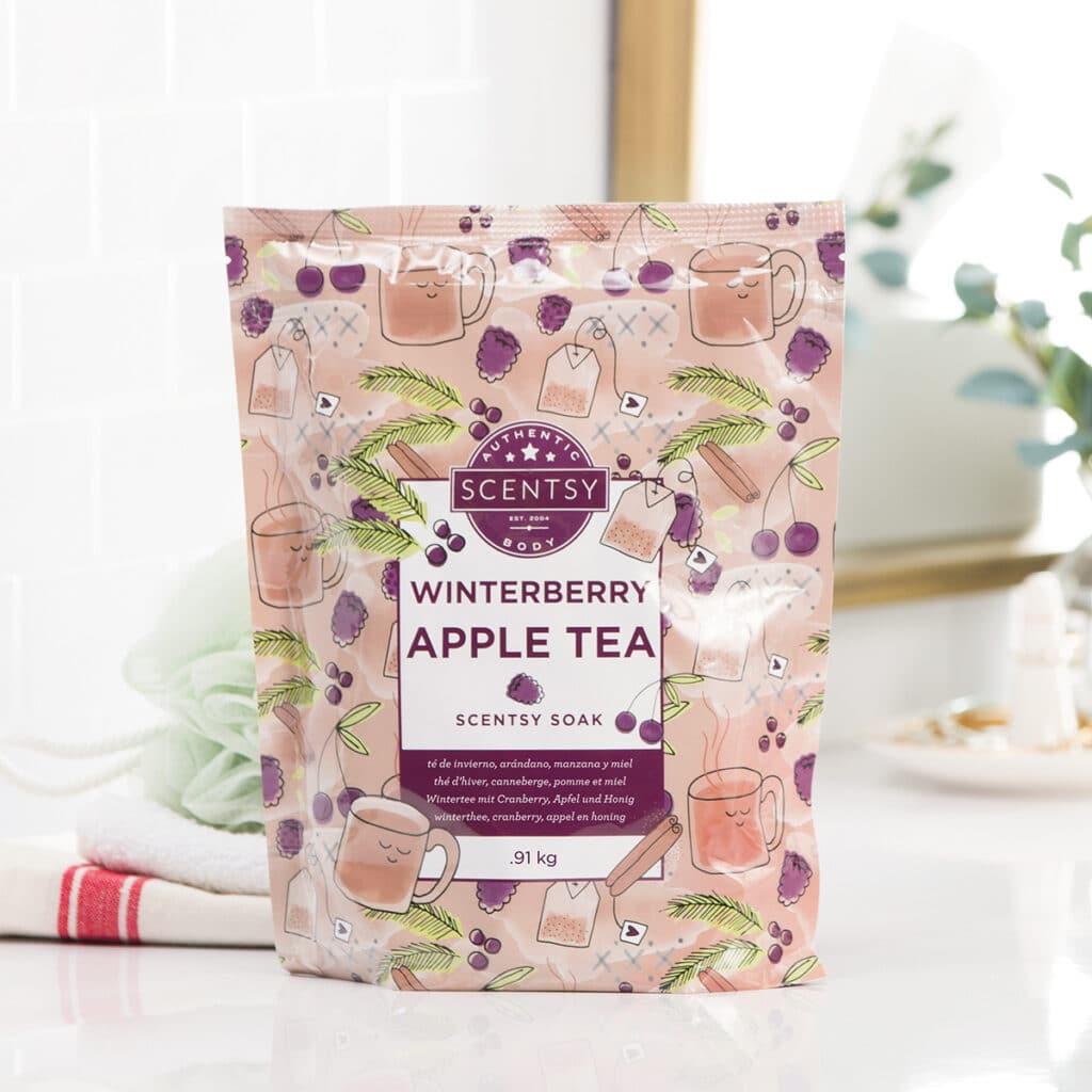 Winterberry Apple Tea Scentsy Bath Soak