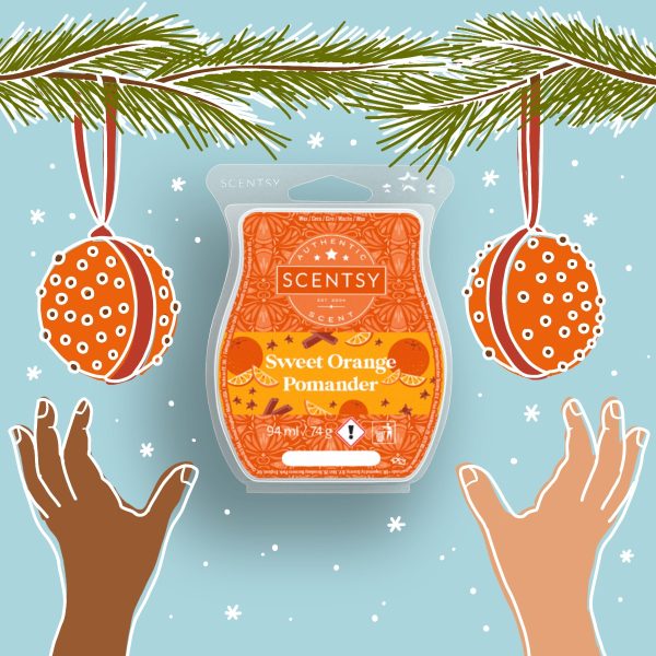 Sweet Orange Pomander Home for the Holidays 2021 Scentsy Wax Collection
