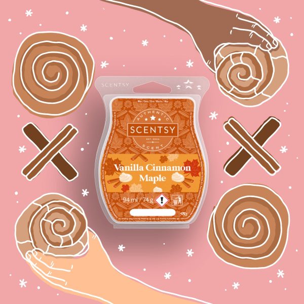 Vanilla Cinnamon Maple Home for the Holidays Scentsy 2021 Wax Collection