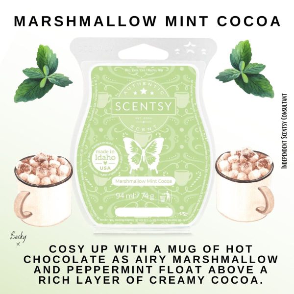 Marshmallow Mint Cocoa Scentsy Bar