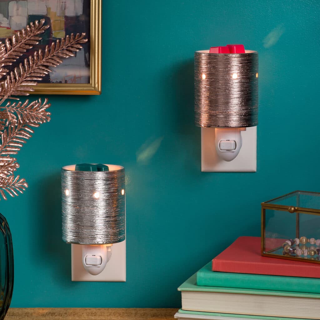 Etched Core Rose Gold Scentsy Plugin Mini Warmer The Candle