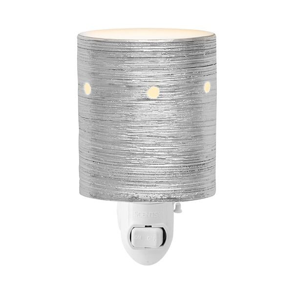 Etched Core – Silver Mini Plugin Scentsy Warmer